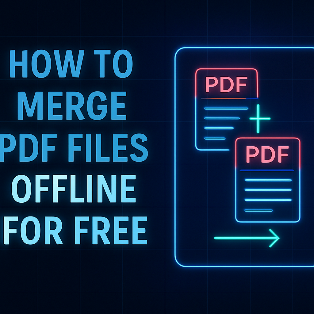 Merge PDF Files Offline